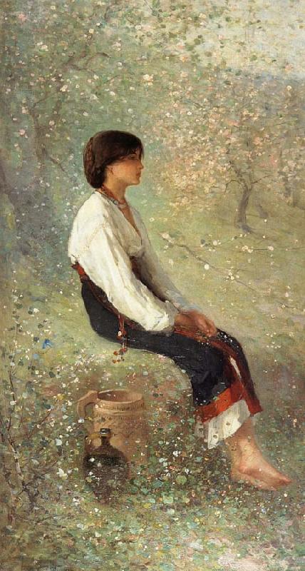 Nicolae Grigorescu Spring oil painting image